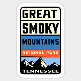 Great Smoky Mountains National Park Aged Look Sticker